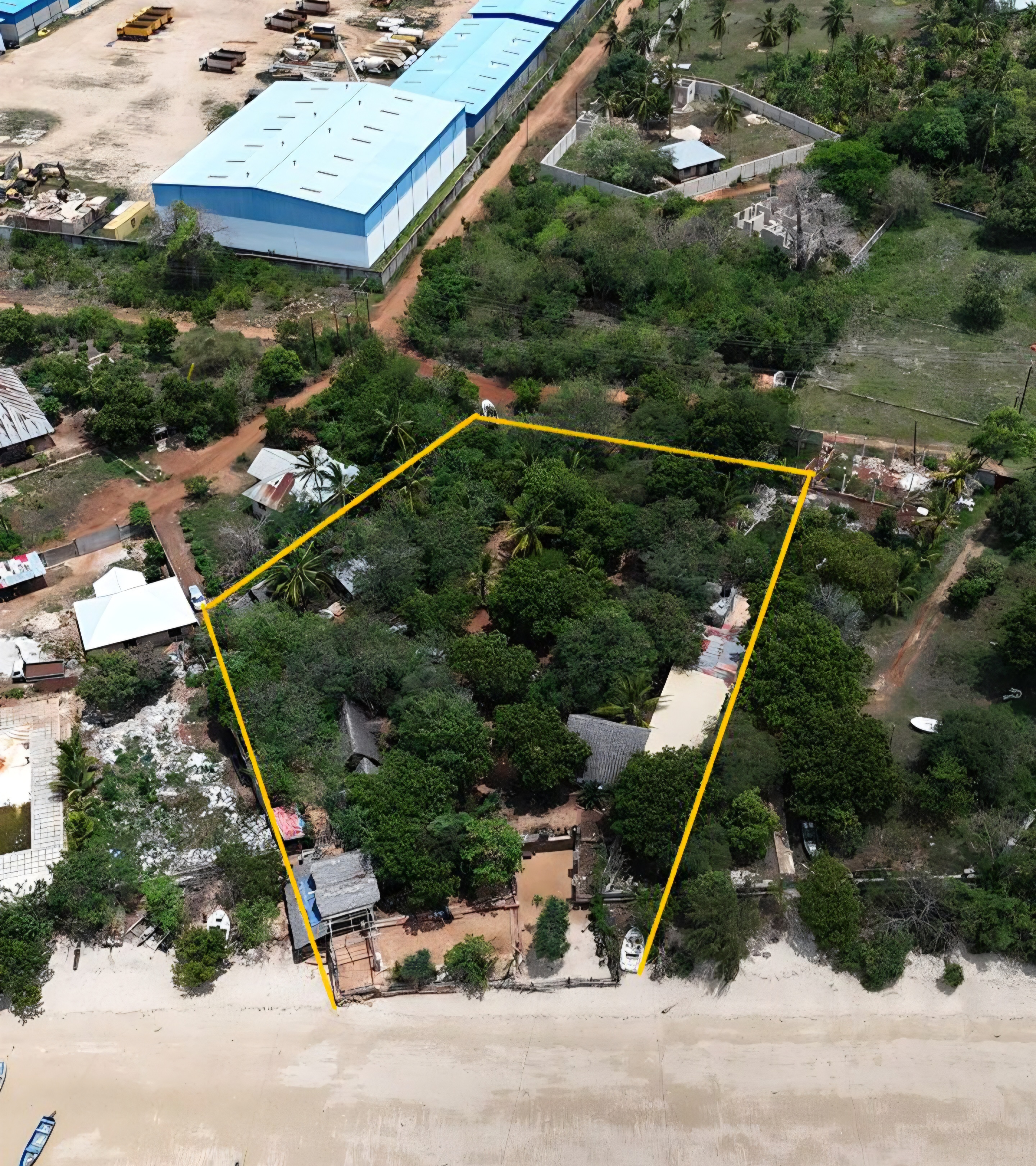 Stunning Beachfront Plot for Sale in Fumba